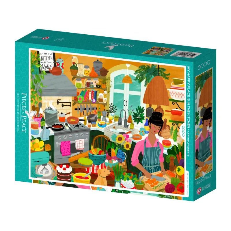 puzzel keukenplezier - 2000 stukjes puzzel. van Pieces & Peace, editie Meerkleurig – doos 2 van 2