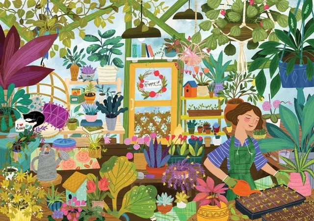 puzzel legpuzzel Mein Lieblingsplatz is in het Greenhouse - 2000 stukjes.