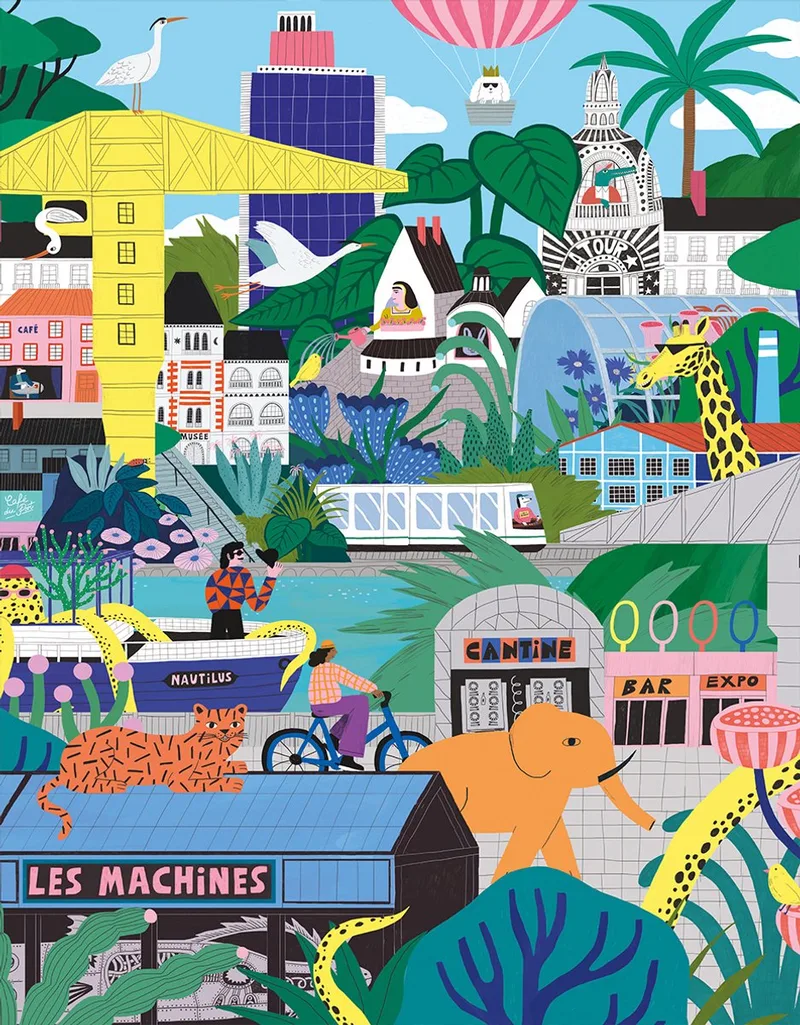 puzzel Nantes stad - 2000 stukjes legpuzzel. from Pieces & Peace, Multicolour edition – box