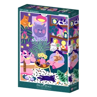 Puzzle Amoureux des Chats - 1000 pièces von Pieces & Peace – Schachtel 2 von 2