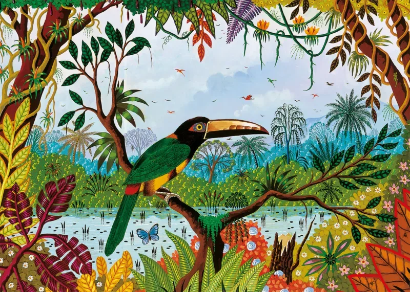 Puzzle Araçari à Collier - 1500 pièces from Pieces & Peace – box