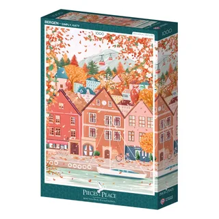 Puzzle Bergen - 1000 pièces van Pieces & Peace – doos 2 van 2