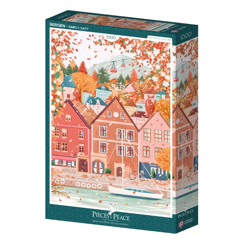 Puzzle Bergen - 1000 pièces van Pieces & Peace – doos 2 van 2