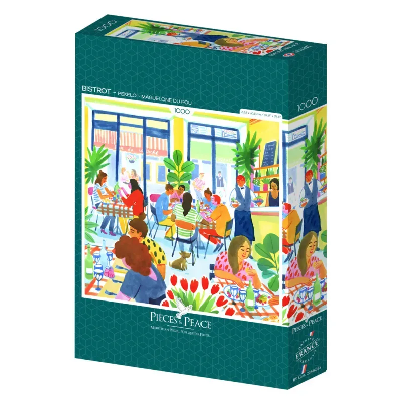Puzzle Bistrot - 1000 pièces von Pieces & Peace – Schachtel 2 von 2
