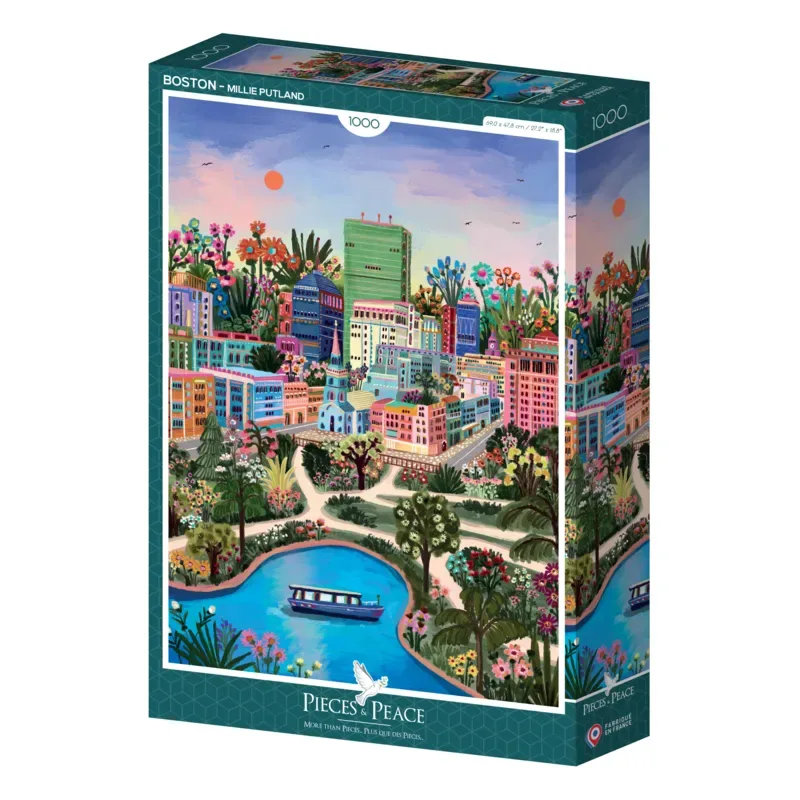 Puzzle Boston - 1000 pièces från Pieces & Peace – kartong 2 av 2