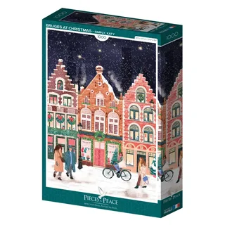 Puzzle Bruges à Noël - 1000 pièces von Pieces & Peace – Schachtel 2 von 2