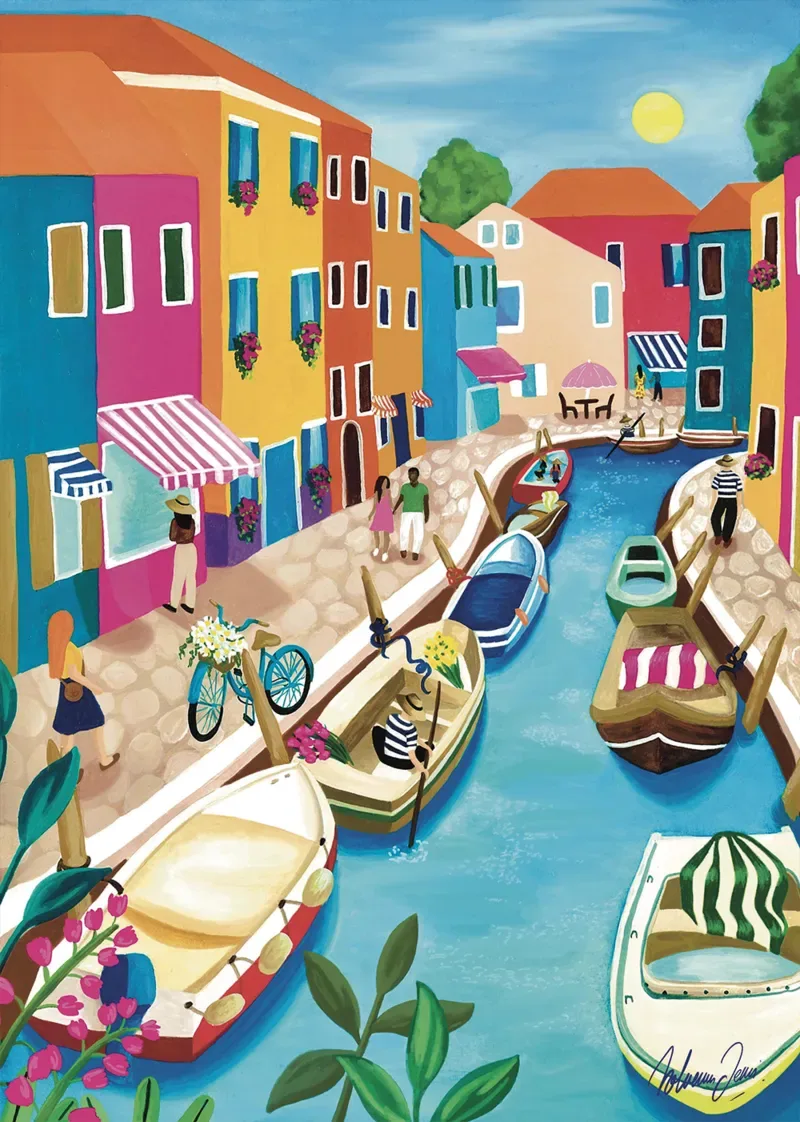 Puzzle Burano - 1000 pièces de Pieces & Peace – boîte