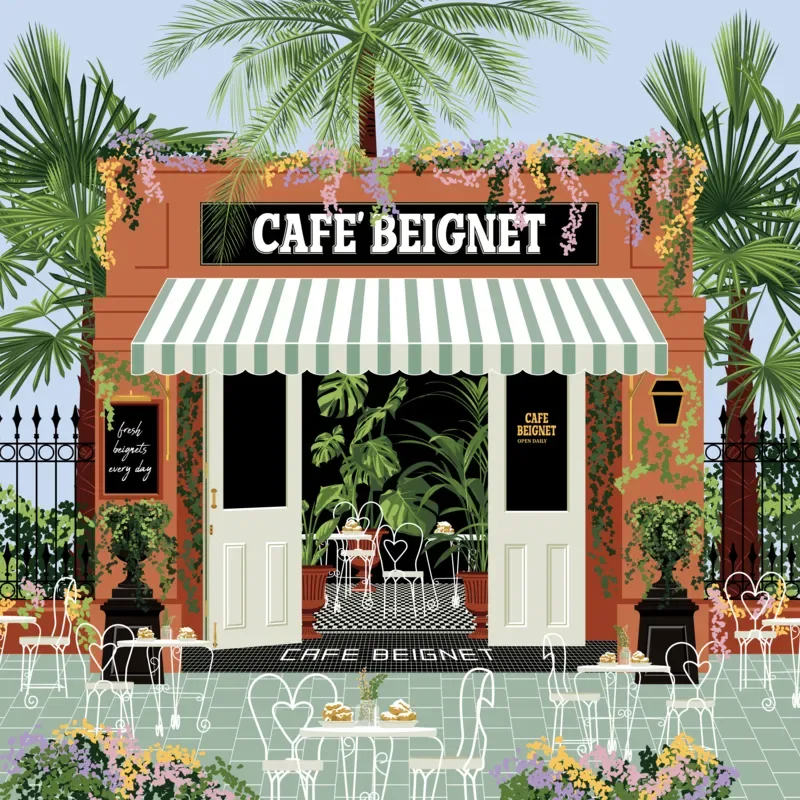 Puzzle Café Beignet - 1000 pièces de Pieces & Peace – boîte