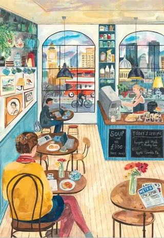 Puzzle Café de Londres - 1000 pièces from Pieces & Peace – box 1 of 2