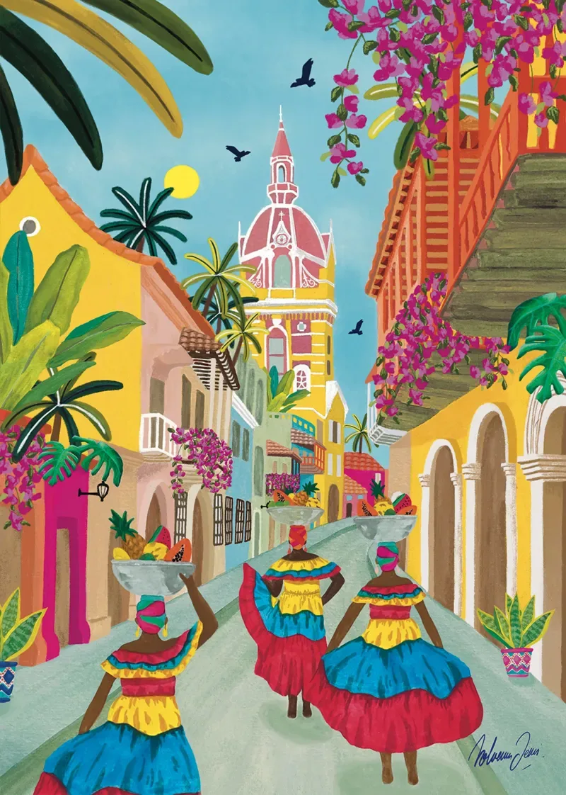 Puzzle Carthagène - 1000 pièces van Pieces & Peace – doos