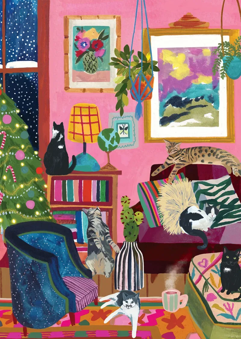 Puzzle Chats Douillets - 1000 pièces de Pieces & Peace – boîte 1 sur 2