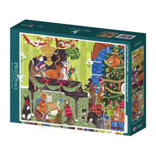 Puzzle Chats sur le Piano - 1000 pièces de Pieces & Peace – boîte 2 sur 2