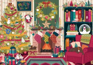 Puzzle Cheminée de Fêtes - 2000 pièces from Pieces & Peace – box 1 of 2