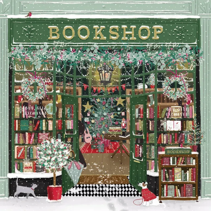 Puzzle Christmas Bookshop - 1000 pièces de Pieces & Peace – boîte