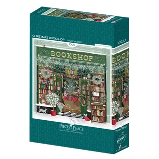 Puzzle Christmas Bookshop - 1000 pièces von Pieces & Peace – Schachtel 2 von 2
