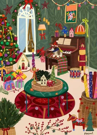 Puzzle Christmas in Paris - 500 à 999 pièces de Pieces & Peace – boîte 1 sur 2
