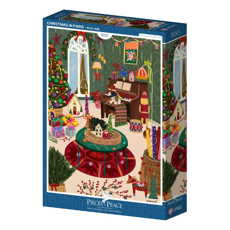 Puzzle Christmas in Paris - 500 à 999 pièces de Pieces & Peace – boîte 2 sur 2