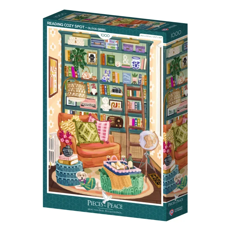 Puzzle Coin Lecture Douillet - 1000 pièces van Pieces & Peace – doos 2 van 2