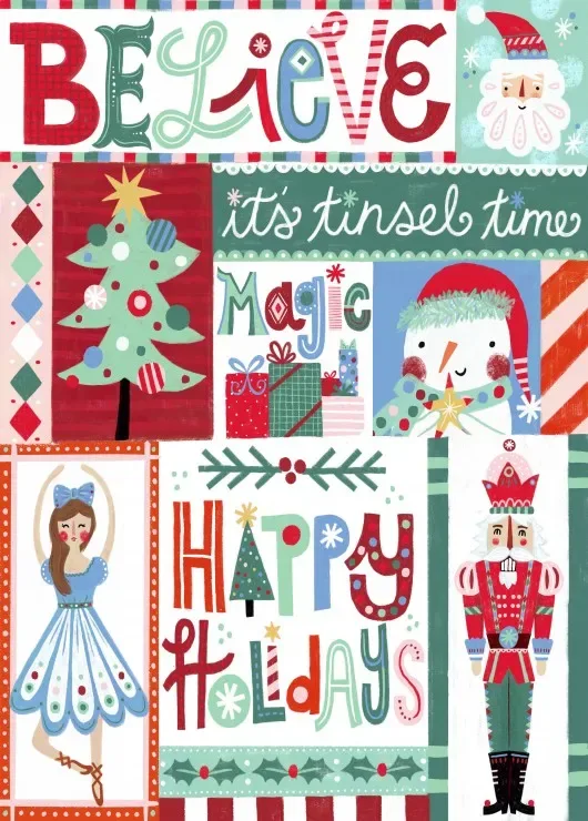 Puzzle Collage de Noël - 500 à 999 pièces van Pieces & Peace – doos