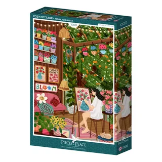 Puzzle Cottage Confortable - 1000 pièces from Pieces & Peace – box 2 of 2