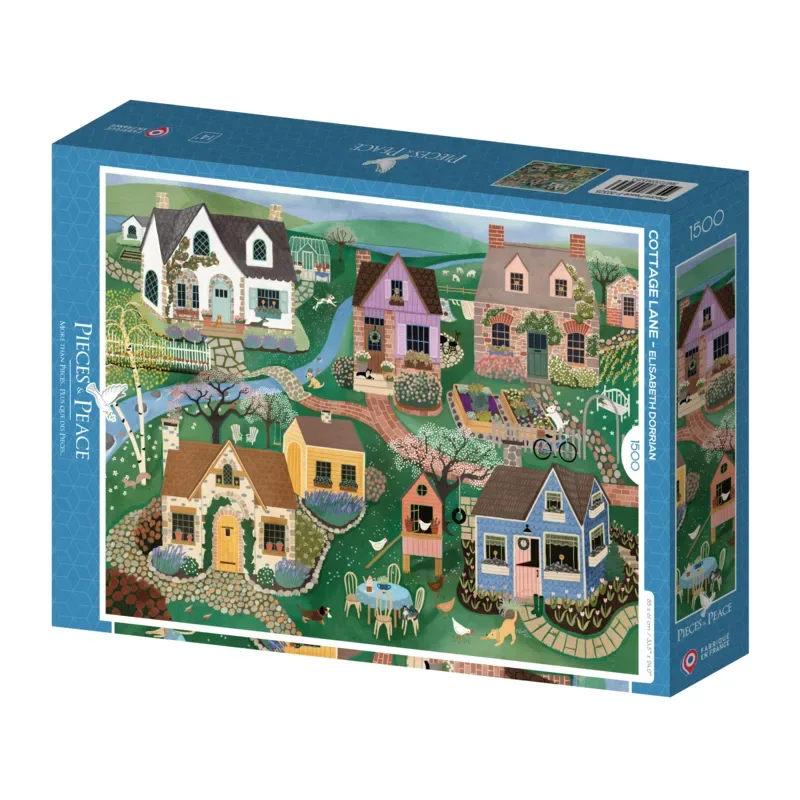 Puzzle Cottage Lane - 1500 pièces from Pieces & Peace – box 2 of 2
