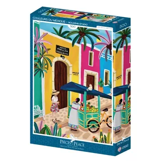 Puzzle Couleurs du Mexique - 500 à 999 pièces van Pieces & Peace – doos 2 van 2