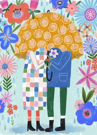 Puzzle Douche Florale - 500 à 999 pièces van Pieces & Peace – doos 1 van 2