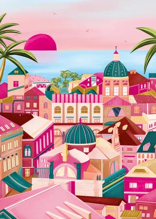 Puzzle Dubrovnik - 1000 pièces von Pieces & Peace – Schachtel 1 von 2