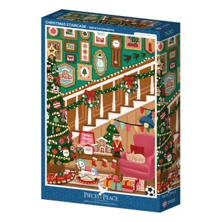 Puzzle Escalier de Noël - 500 à 999 pièces van Pieces & Peace – doos 2 van 2