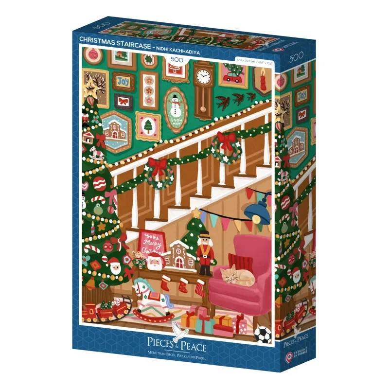 Puzzle Escalier de Noël - 500 à 999 pièces van Pieces & Peace – doos 2 van 2