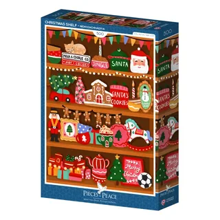 Puzzle Étagère de Noël - 500 à 999 pièces från Pieces & Peace – kartong 2 av 2