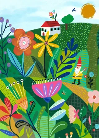 Puzzle Fantaisie dans le Jardin - 500 à 999 pièces fra Pieces & Peace – æske 1 af 2