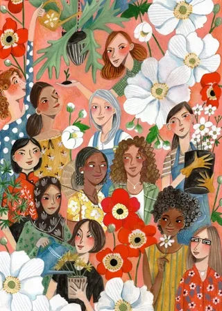 Puzzle Femmes au Jardin - 500 à 999 pièces van Pieces & Peace – doos 1 van 2