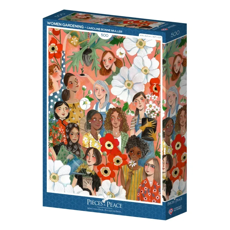 Puzzle Femmes au Jardin - 500 à 999 pièces van Pieces & Peace – doos 2 van 2