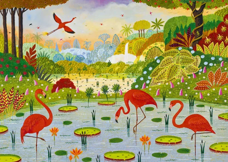 Puzzle Flamants des Caraïbes - 1000 pièces de Pieces & Peace – boîte