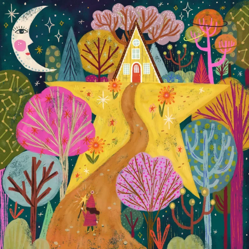 Puzzle Forêt Céleste - 1000 pièces de Pieces & Peace – boîte