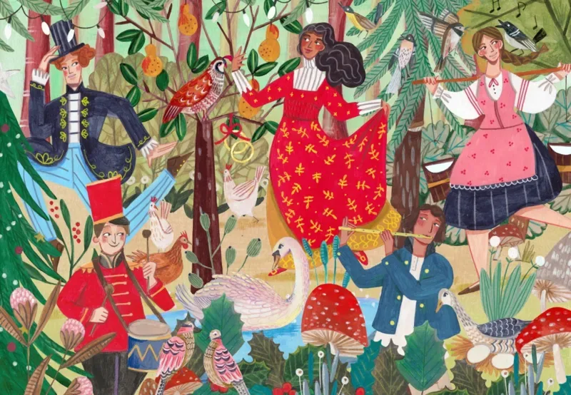 Puzzle Forêt Musicale - 1000 pièces de Pieces & Peace – boîte