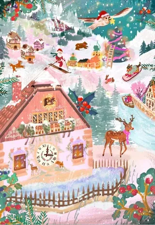 Puzzle Forêt Noire, Allemagne - 1000 pièces von Pieces & Peace – Schachtel 1 von 2