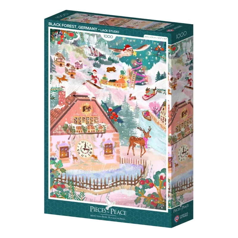Puzzle Forêt Noire, Allemagne - 1000 pièces von Pieces & Peace – Schachtel 2 von 2