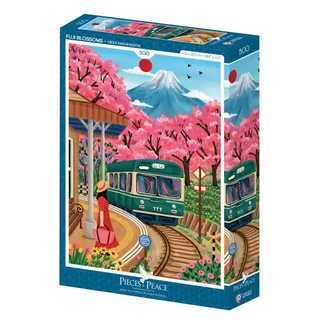 Puzzle Fuji Blossoms - 500 à 999 pièces de Pieces & Peace – boîte 2 sur 2