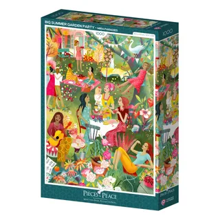 Puzzle Garden Party Estivale - 1000 pièces de Pieces & Peace – boîte 2 sur 2
