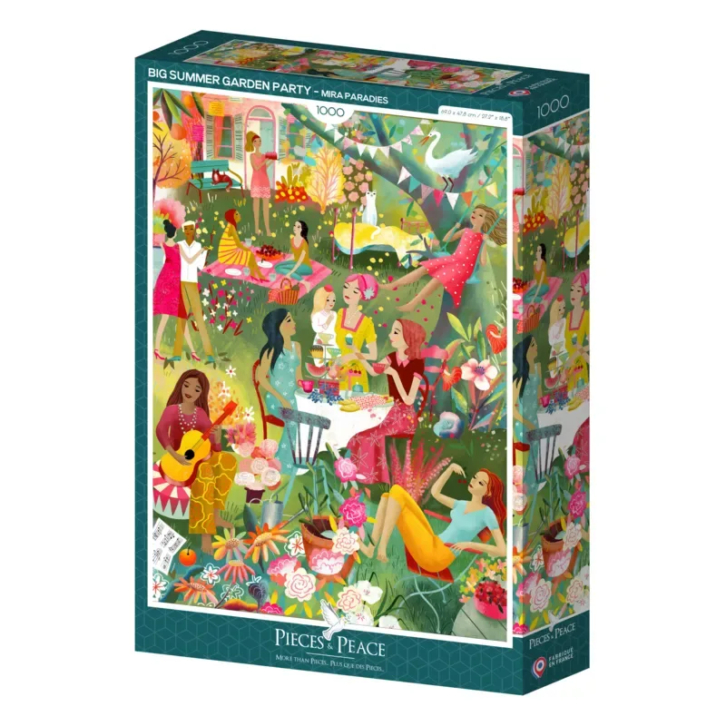 Puzzle Garden Party Estivale - 1000 pièces de Pieces & Peace – boîte 2 sur 2
