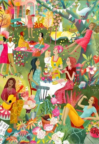 Puzzle Garden Party Estivale - 1000 pièces de Pieces & Peace – boîte 1 sur 2