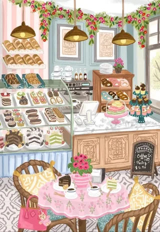 Puzzle Gourmandises Sucrées - 1000 pièces von Pieces & Peace – Schachtel 1 von 2