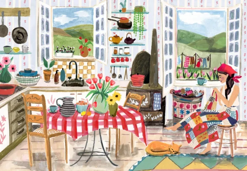Puzzle Honeybea - 1000 pièces van Pieces & Peace – doos 1 van 2