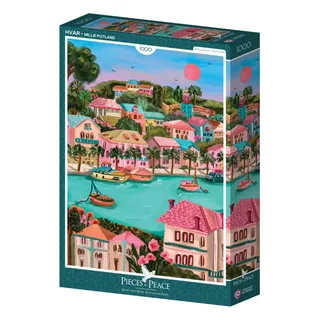 Puzzle Hvar - 1000 pièces von Pieces & Peace – Schachtel 2 von 2