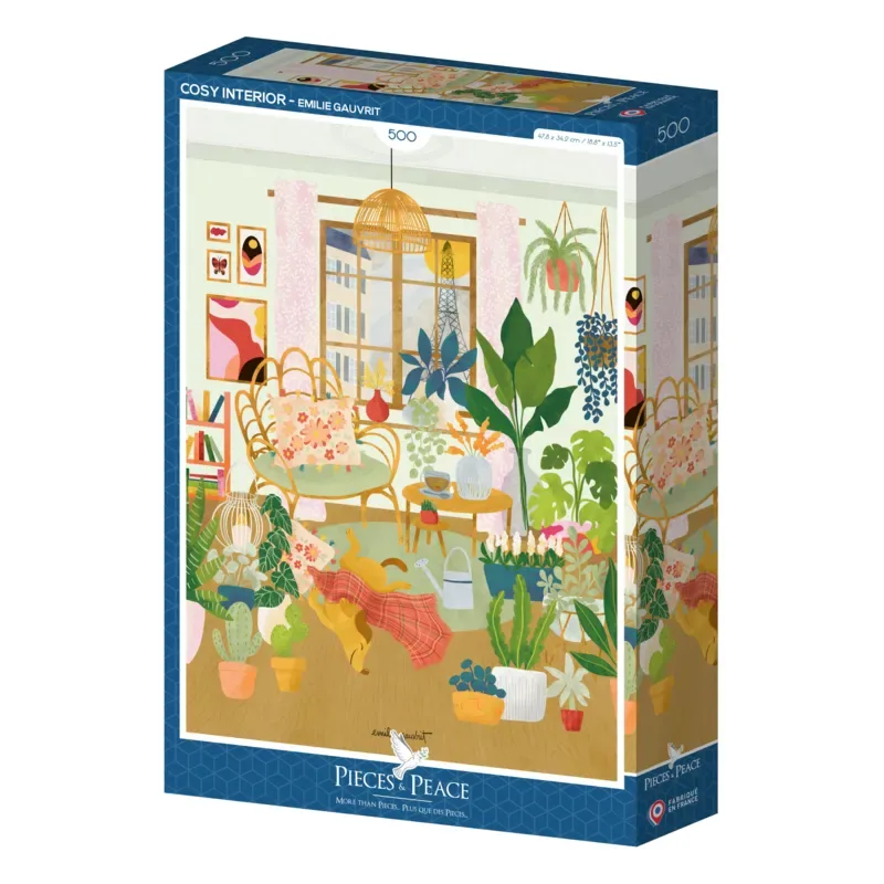 Puzzle Intérieur Cosy - 500 à 999 pièces von Pieces & Peace – Schachtel 2 von 2