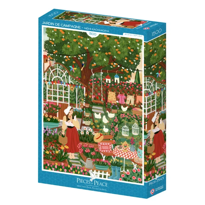Puzzle Jardin de Campagne - 1500 pièces de Pieces & Peace – boîte 2 sur 2