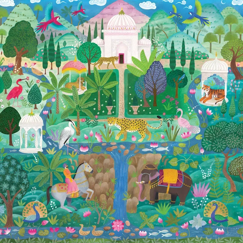 Puzzle Jardin du Palais - 1000 pièces van Pieces & Peace – doos 1 van 2