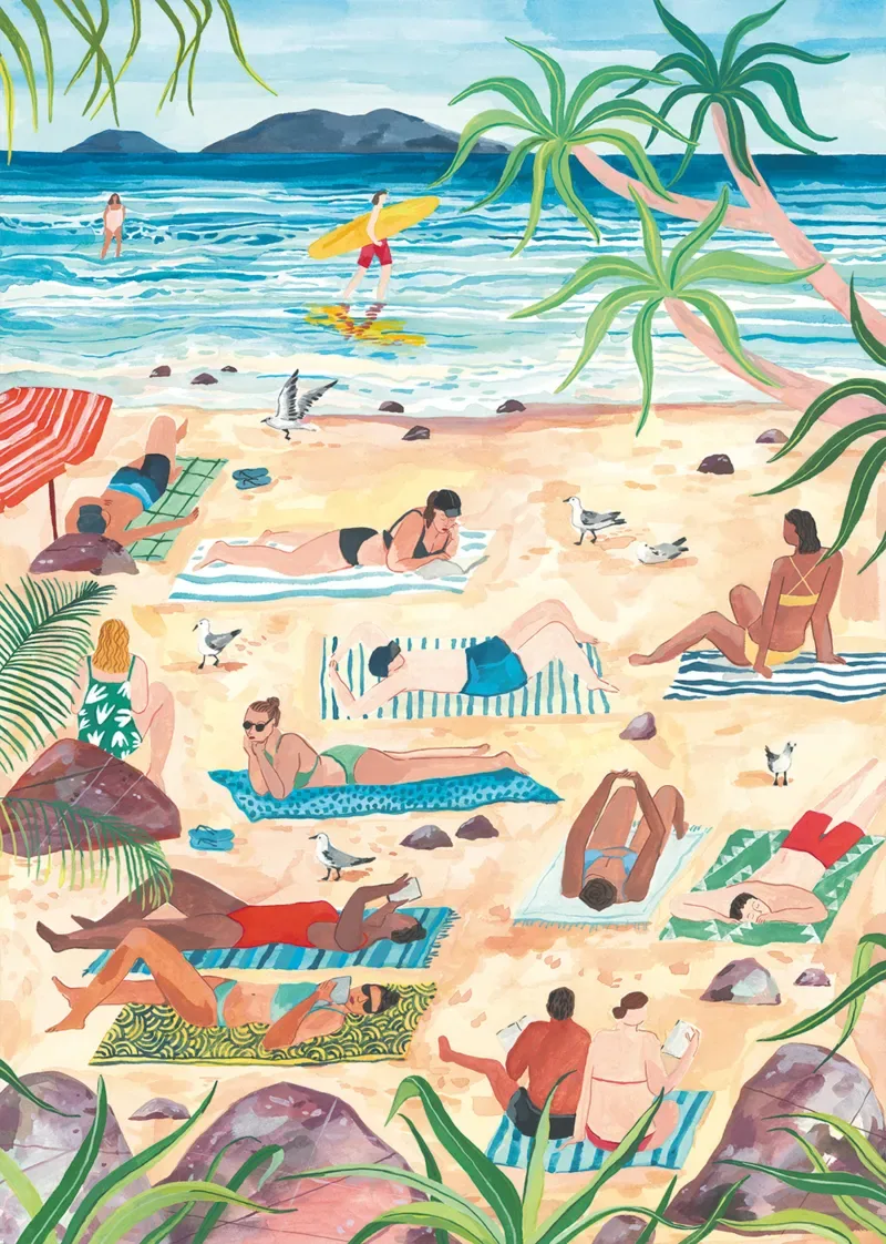 Puzzle Journée à la Plage - 1000 pièces de Pieces & Peace – boîte